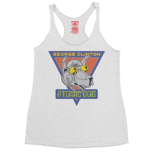 Retro George Clinton Atomic Dog Racerback Tank - Women's