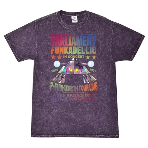 P-Funk Earth Tour Live T-Shirt - Purple Mineral Wash