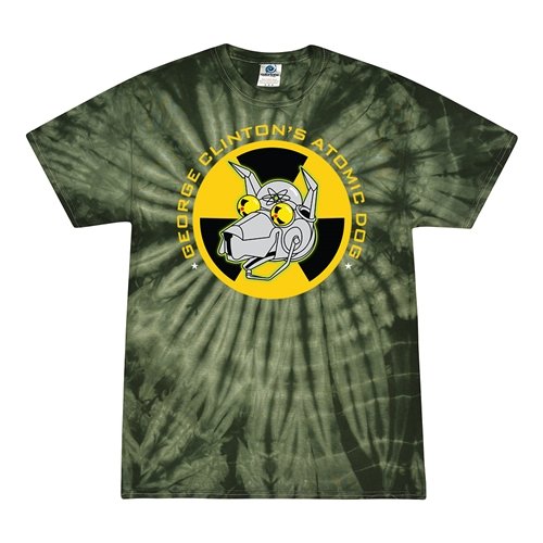 George Clinton Atomic Dog Tie-Dye T-Shirt - Green