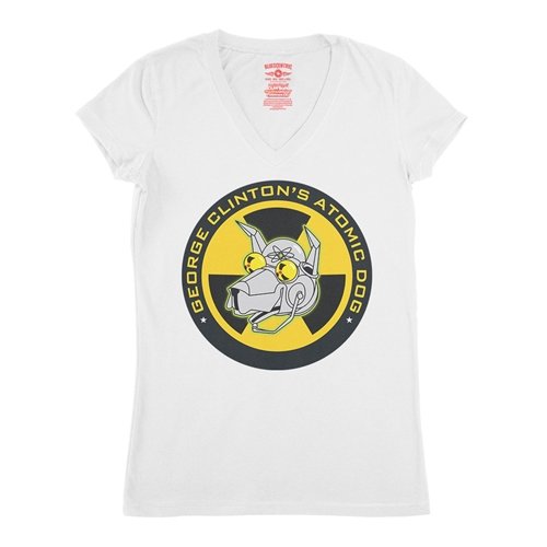 George Clinton Atomic Dog V-Neck T Shirt - Women's
