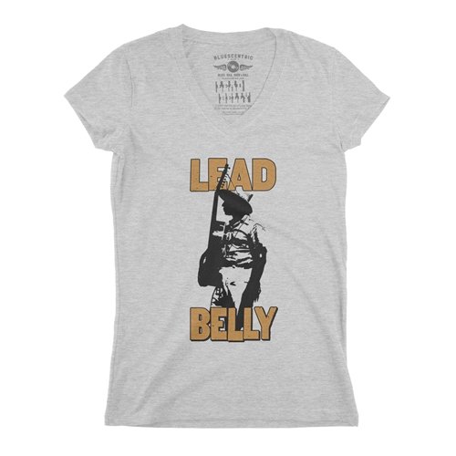 Retro Lead Belly V-Neck T Shirt - Women's