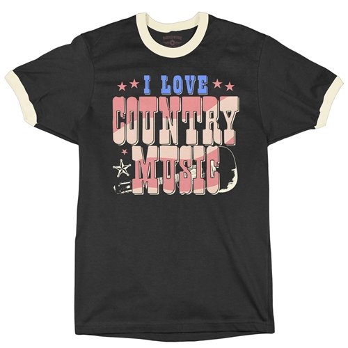 I Love Country Music Ringer T-Shirt