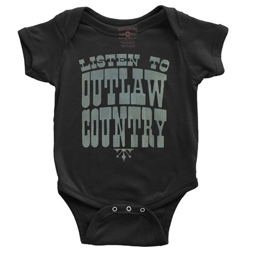 Listen to Outlaw Country Baby Onesie
