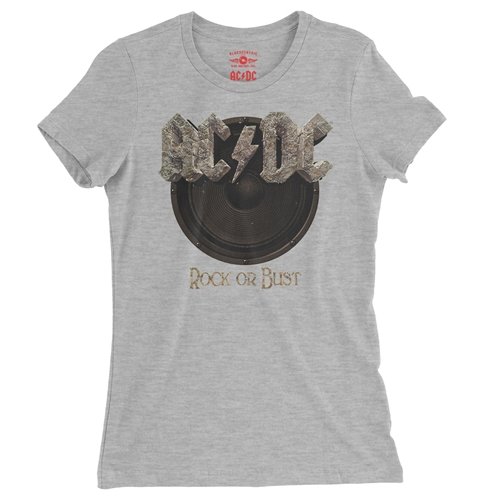 AC/DC Rock or Bust Ladies T Shirt - Relaxed Fit