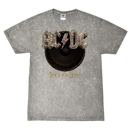 AC/DC Rock or Bust T-Shirt - Gray Mineral Wash