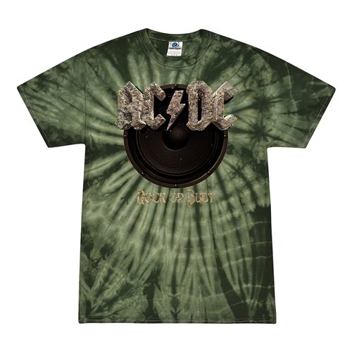 AC/DC Rock or Bust Tie-Dye T-Shirt - Green