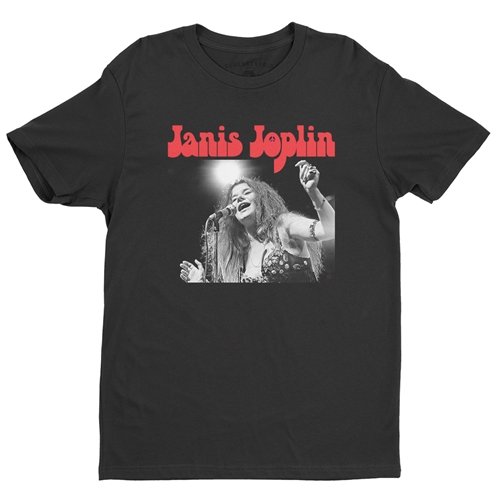 Peace Janis Joplin Vintage Concert T Shirt - Lightweight Vintage Style