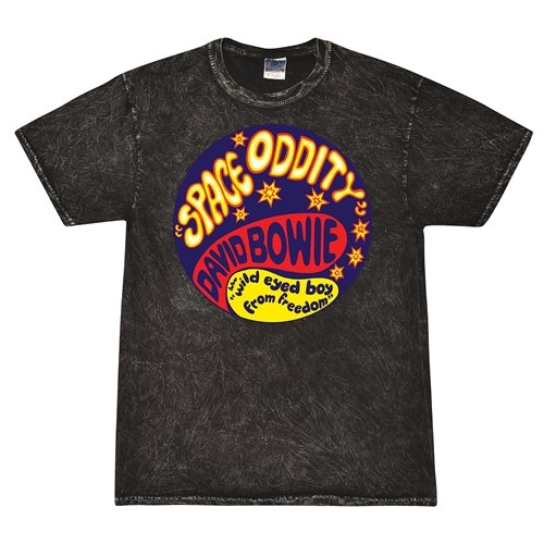 David Bowie Space Oddity T-Shirt - Black Mineral Wash