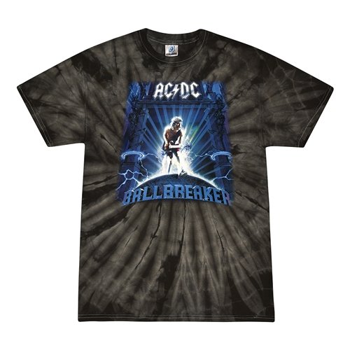 AC/DC Ballbreaker Tie-Dye T-Shirt - Black
