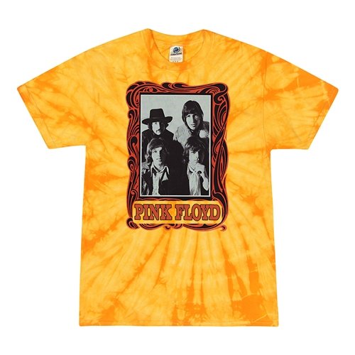 Pink Floyd Psychedelic Frame Tie-Dye T-Shirt - Yellow