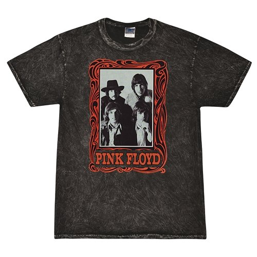 Pink Floyd Psychedelic Frame T-Shirt - Black Mineral Wash