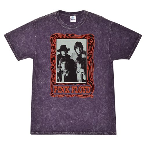 Pink Floyd Psychedelic Frame T-Shirt - Purple Mineral Wash