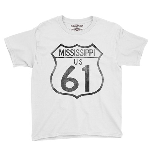 Mississippi Highway 61 Youth T-Shirt - Lightweight Vintage Children & Toddlers