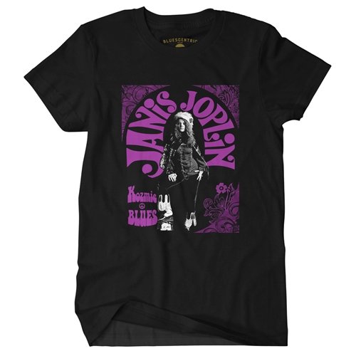 Psychedelic Janis Joplin Kozmic Blues T-Shirt - Classic Heavy Cotton