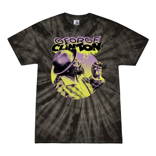 George Clinton Smoke Tie-Dye T-Shirt - Black