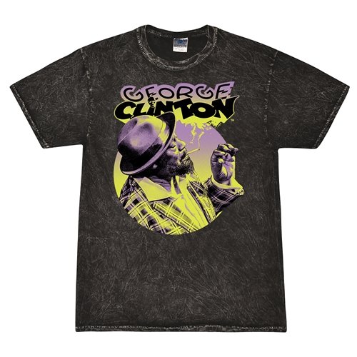George Clinton Smoke T-Shirt - Black Mineral Wash