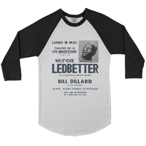 Lead Belly Poster Baseball T-Shirt