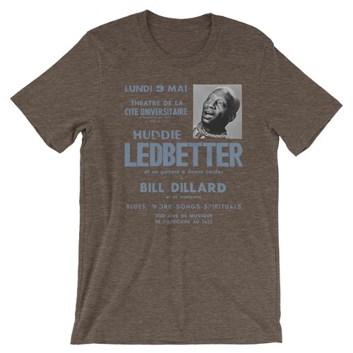 Lead Belly Poster T-Shirt - Lightweight Vintage Style