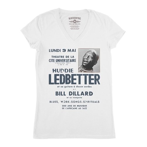 Lead Belly Poster V-Neck T Shirt - Women's