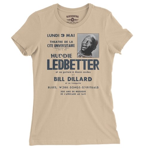 Lead Belly Poster Ladies T Shirt - Relaxed Fit