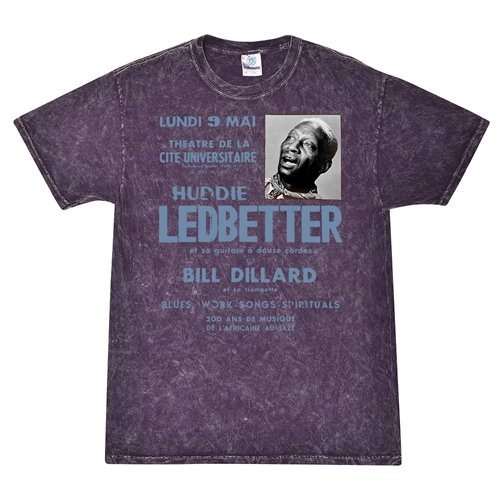 Lead Belly Poster T-Shirt - Purple Mineral Wash