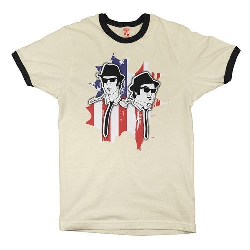 Patriotic Blues Brothers Ringer T-Shirt