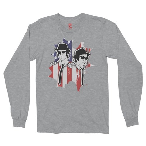 Patriotic Blues Brothers Long Sleeve T-Shirt