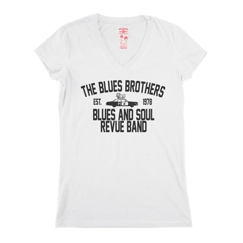 Blues Brothers Revue V-Neck T Shirt - Women's