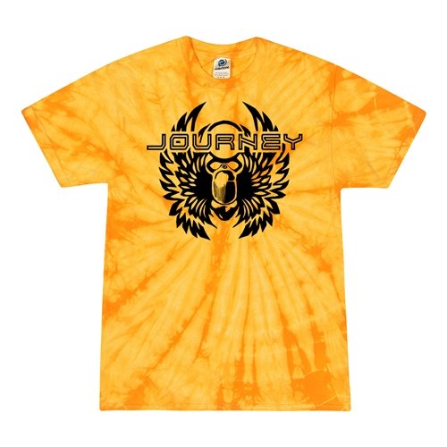 Black Journey Scarab Tie-Dye T-Shirt - Yellow