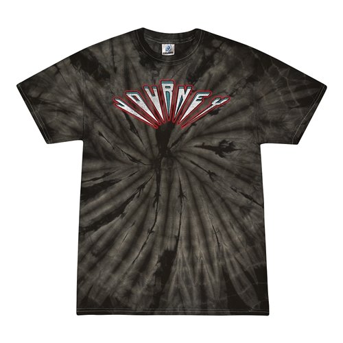 Journey Patriotic Logo Tie-Dye T-Shirt - Black