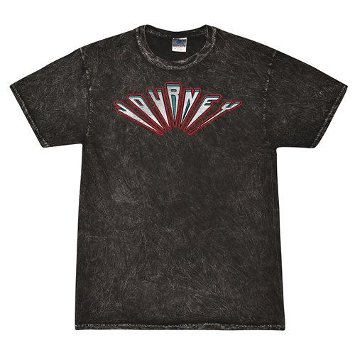 Journey Patriotic Logo T-Shirt - Black Mineral Wash