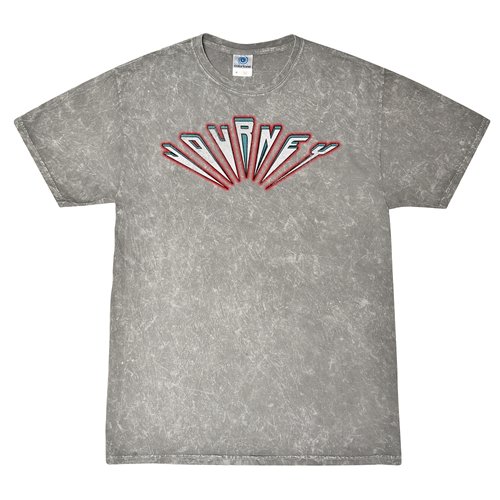 Journey Patriotic Logo T-Shirt - Gray Mineral Wash