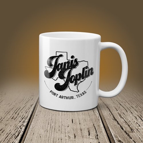 Janis Joplin Port Arthur Texas Coffee Mug