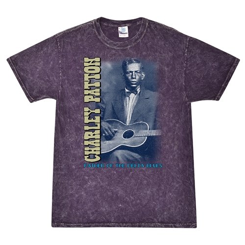 Charley Patton Blues T-Shirt - Purple Mineral Wash