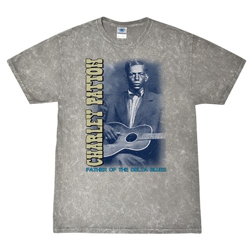 Charley Patton Blues T-Shirt - Gray Mineral Wash