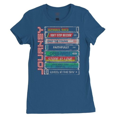 Journey Tape Stack Ladies T Shirt - Relaxed Fit