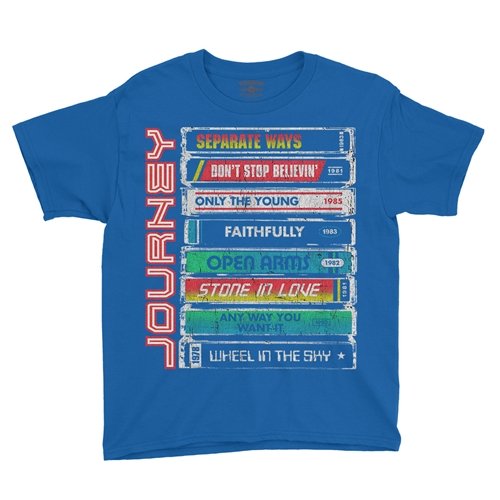 Journey Tape Stack Youth T-Shirt - Lightweight Vintage Children & Toddlers