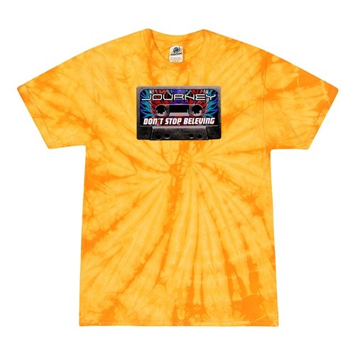 Journey Don't Stop Believing Tie-Dye T-Shirt - Yellow