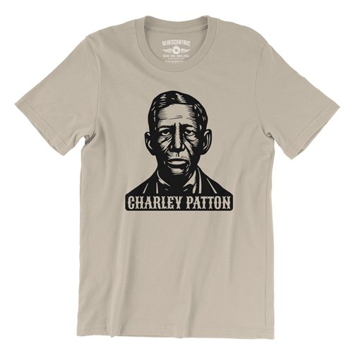 Charley Patton Wood Cut T-Shirt - Lightweight Vintage Style