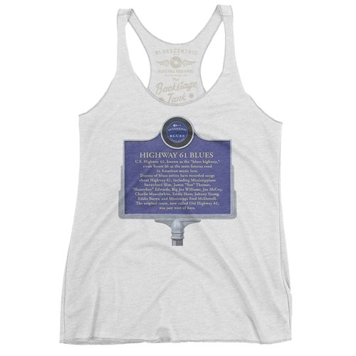 Highway 61 Mississippi Blues Trail Racerback Tank - Women's