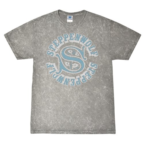 Steppenwolf Round Logo T-Shirt - Gray Mineral Wash
