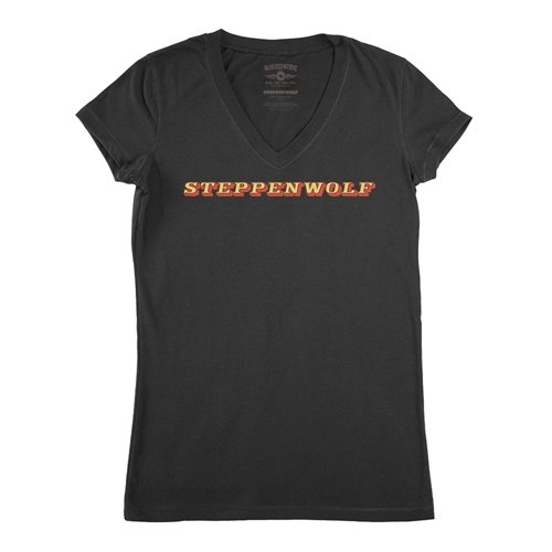 Steppenwolf Logo V-Neck T Shirt - Women's