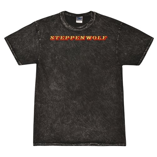 Steppenwolf Logo T-Shirt - Black Mineral Wash
