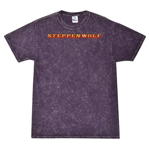Steppenwolf Logo T-Shirt - Purple Mineral Wash