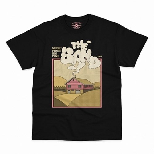 CLEARANCE - Black XL The Band Smokey Big Pink T-Shirt - Classic Heavy Cotton