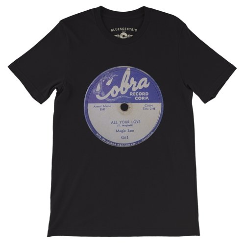 Cobra Records Magic Sam Vinyl T Shirt - Lightweight Vintage Style