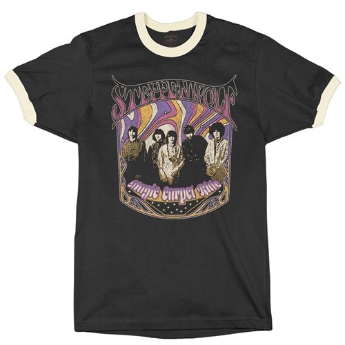 Steppenwolf Psychedelic Magic Carpet Ride Ringer T-Shirt