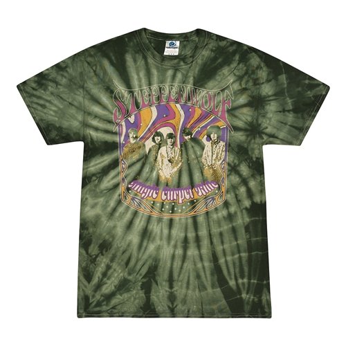 Steppenwolf Psychedelic Magic Carpet Ride Tie-Dye T-Shirt - Green