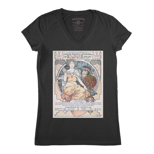St Louis World's Fair V-Neck T Shirt - Women's