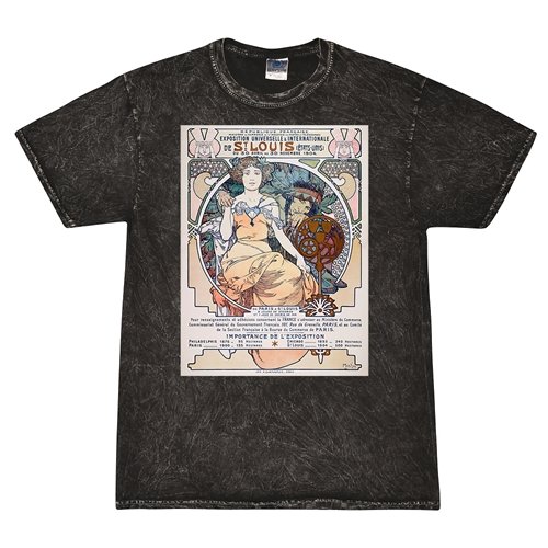 St Louis World's Fair T-Shirt - Black Mineral Wash